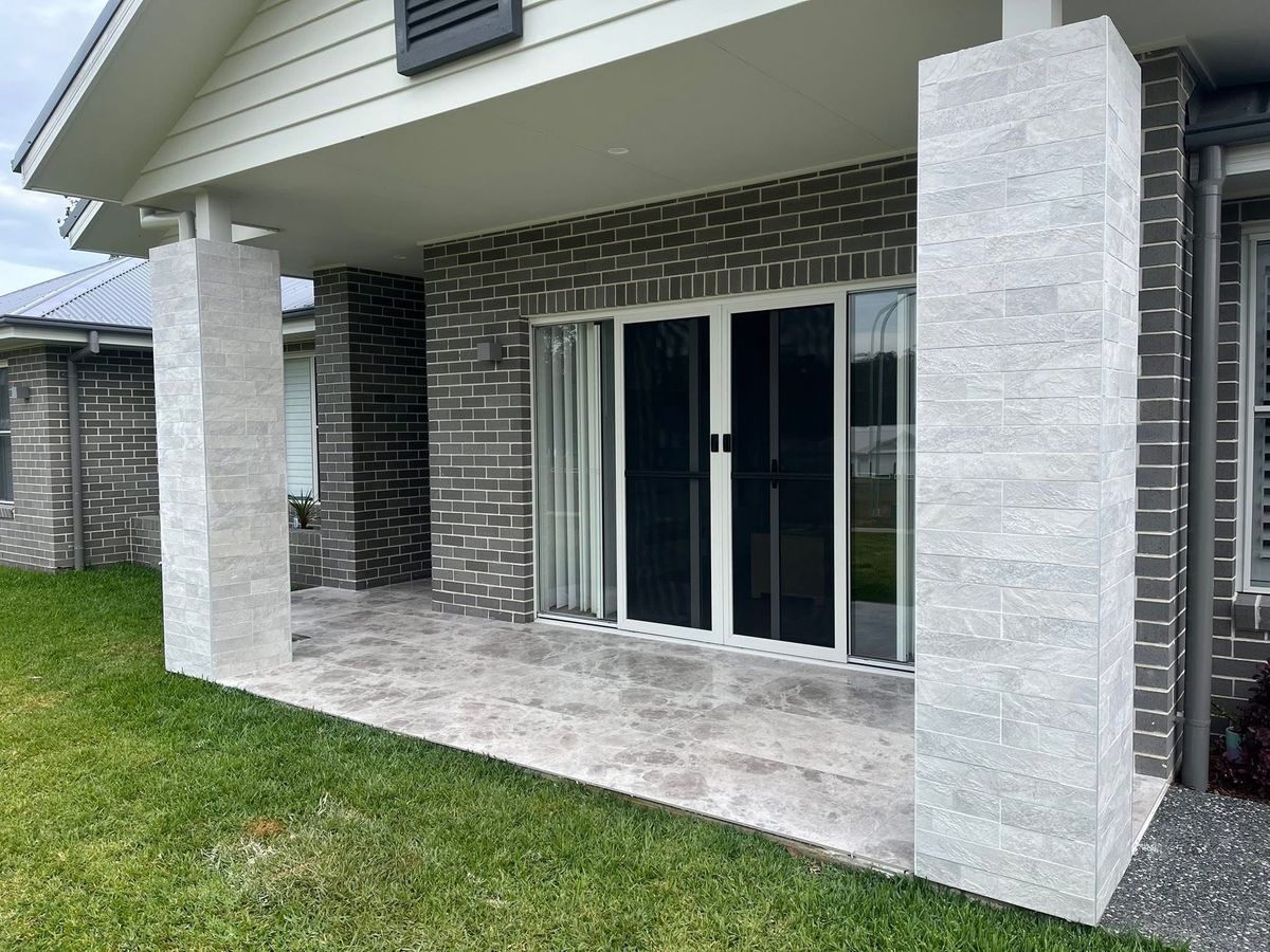 Recent exterior tiling project